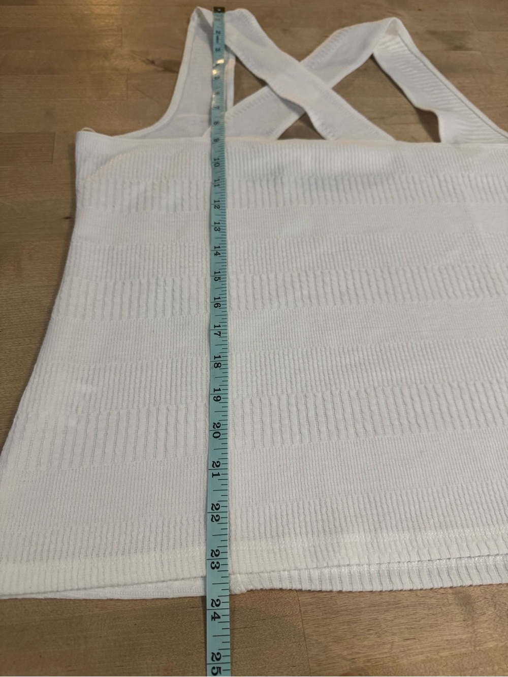 bohme White Ribbed Crossback Tank Top - Picture 6 of 7